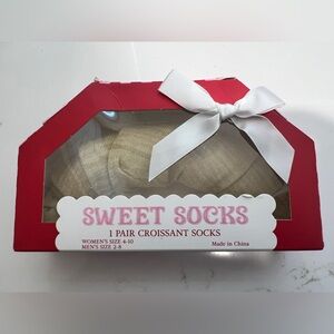 Target Red Gift Box with Croissant Socks